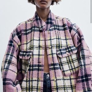 Zara plaid overshirt- rare and super cute- perfect condition LINA OVERSHIRT